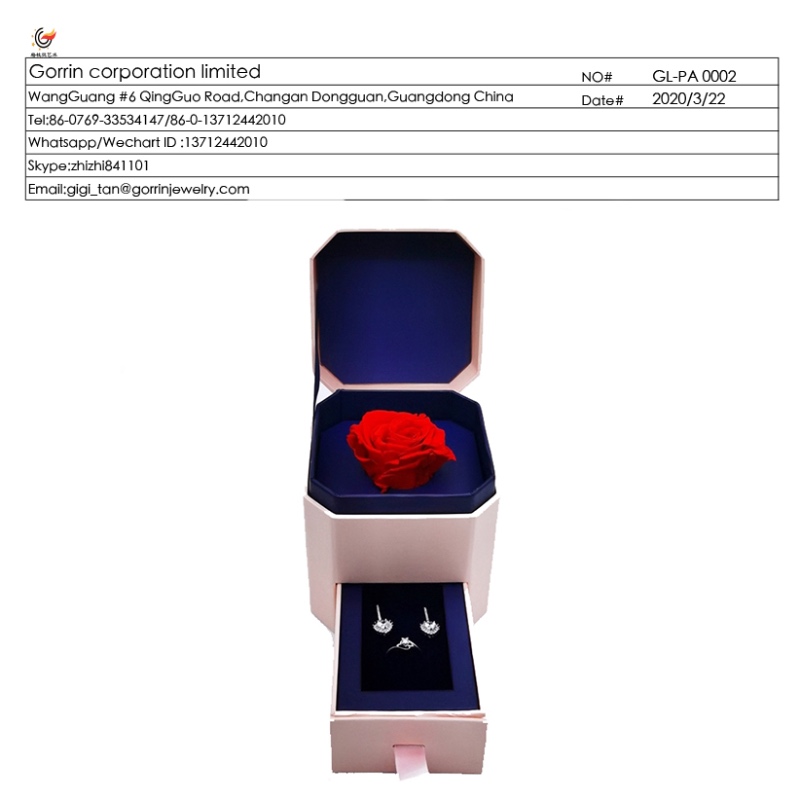 Smyckeblomma låda GL-PA0002